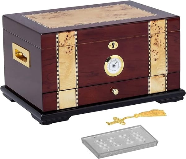 5. quality importers solana desktop cigar humidor