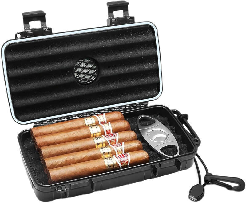9. Flauno Travel Cigar Humidor
